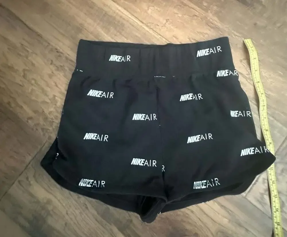 Nike Air Women's All Over Print Logo Shorts Black